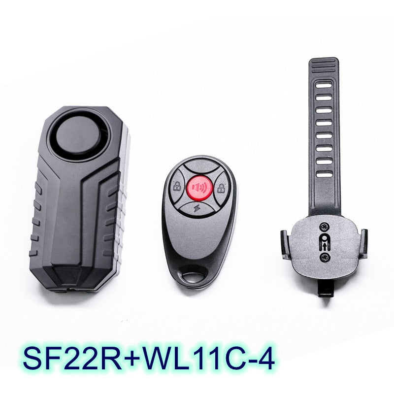 SF22R Alarme de vibrations de vélo Alarme de trottinette Sirène à télécommande sans fil