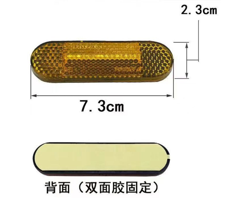 Nouveau ruban double face, vélo électrique à batterie lithium standard national pour moto, fourche avant pour vélo, réflecteur latéral