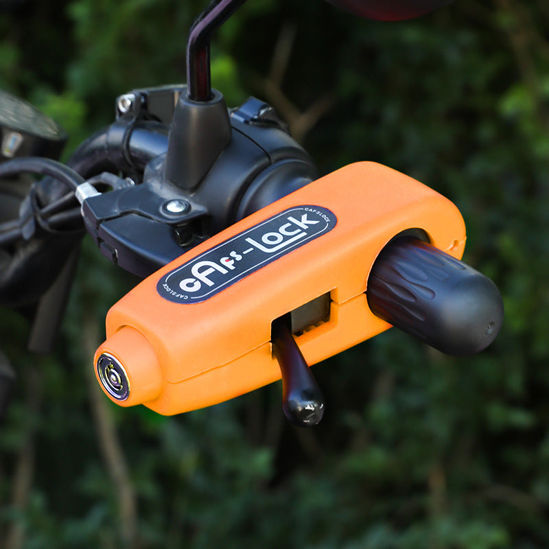 Serrure antivol pour véhicule électrique, serrure moto avec alarme, serrure de guidon, serrure de frein alimentée par batterie, verrou des gaz, serrure pour vélo