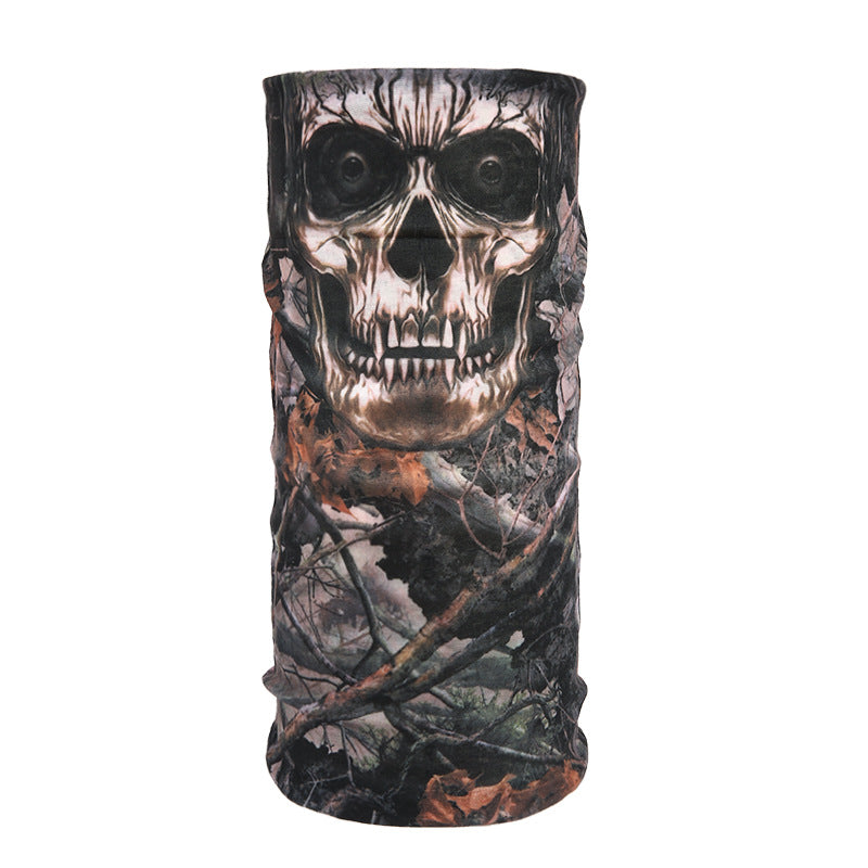 Masque de cyclisme foulard col chaud accessoire de Halloween crâne versatile foulard visage foulard magique