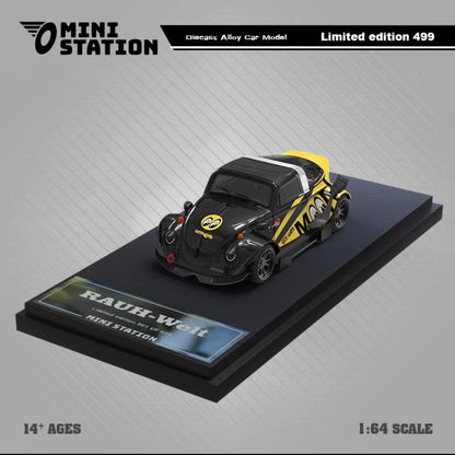 TimeMicro1 : 64 RWB Beetle Plain Simulation Modèle de voiture en alliage