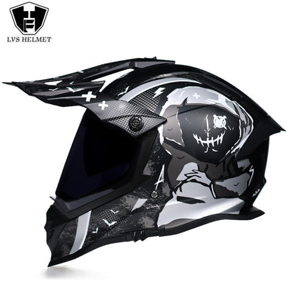 Casque de rallye tout terrain multifonctionnel double lentille