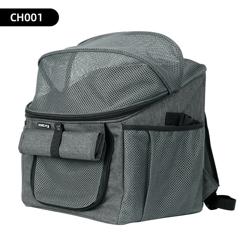 Sac de voiture à dégagement rapide pour animaux de compagnie, sac pour chat, sac à dos, sac spatial, fournitures pour animaux de compagnie, sac de vélo pliable portable