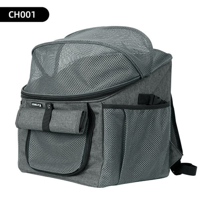 Sac de voiture à dégagement rapide pour animaux de compagnie, sac pour chat, sac à dos, sac spatial, fournitures pour animaux de compagnie, sac de vélo pliable portable