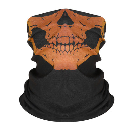 Masque de cyclisme foulard col chaud accessoire de Halloween crâne versatile foulard visage foulard magique