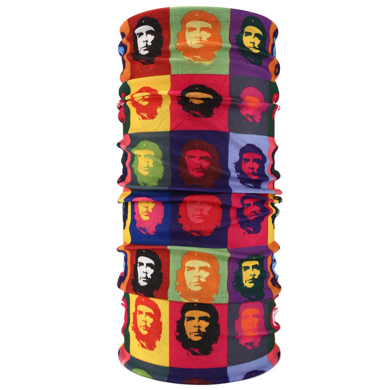 Masque de cyclisme foulard col chaud accessoire de Halloween crâne versatile foulard visage foulard magique