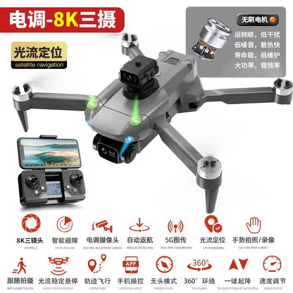 Photographie aérienne avec drones avec technologie noire, Drone professionnel 8k hd pour adultes, intelligent