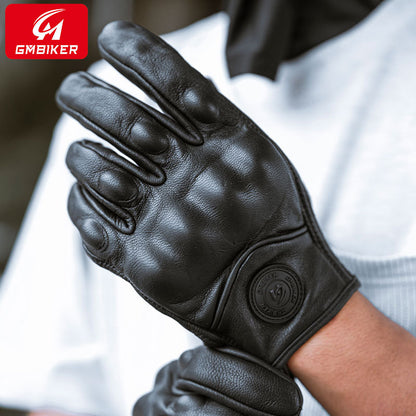 GM Bikers, gants en vrai mouton, quatre saisons, coupe-vent, protection respirante contre les chutes