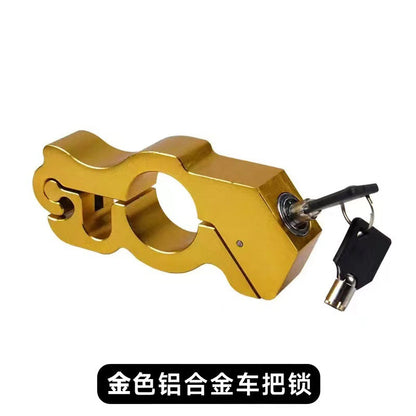 Serrure antivol pour véhicule électrique, serrure moto avec alarme, serrure de guidon, serrure de frein alimentée par batterie, verrou des gaz, serrure pour vélo