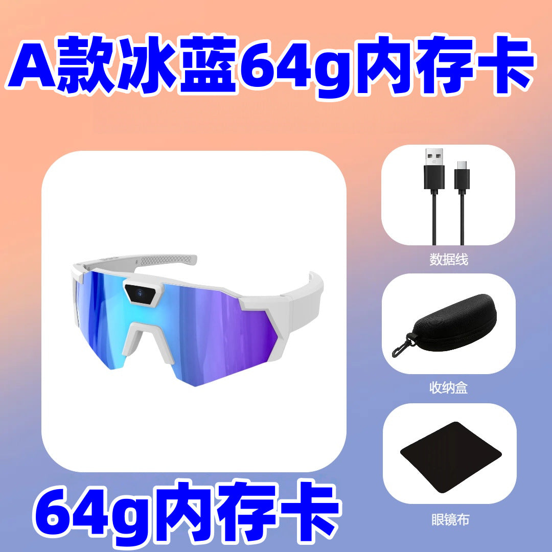 Lunettes de soleil, appareil photo, enregistrement sportif, appareil photo, enregistreur intelligent pour le cyclisme en plein air