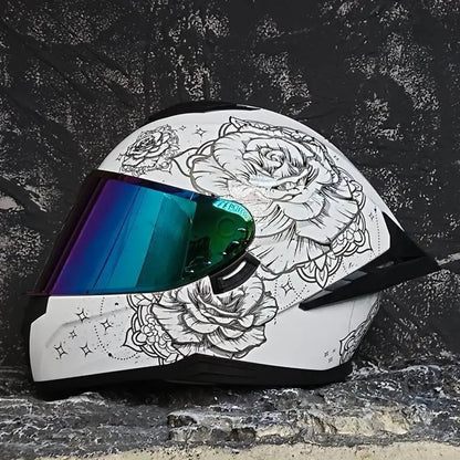 AXOR casques moto casques homme et femme protection solaire été moto jusqu'à la personnalité grand aileron fente arrière sécurité Bluetooth