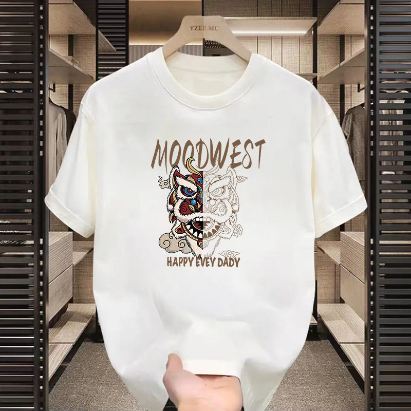 T-shirt américain à manches courtes à motifs