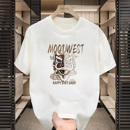 T-shirt américain à manches courtes à motifs