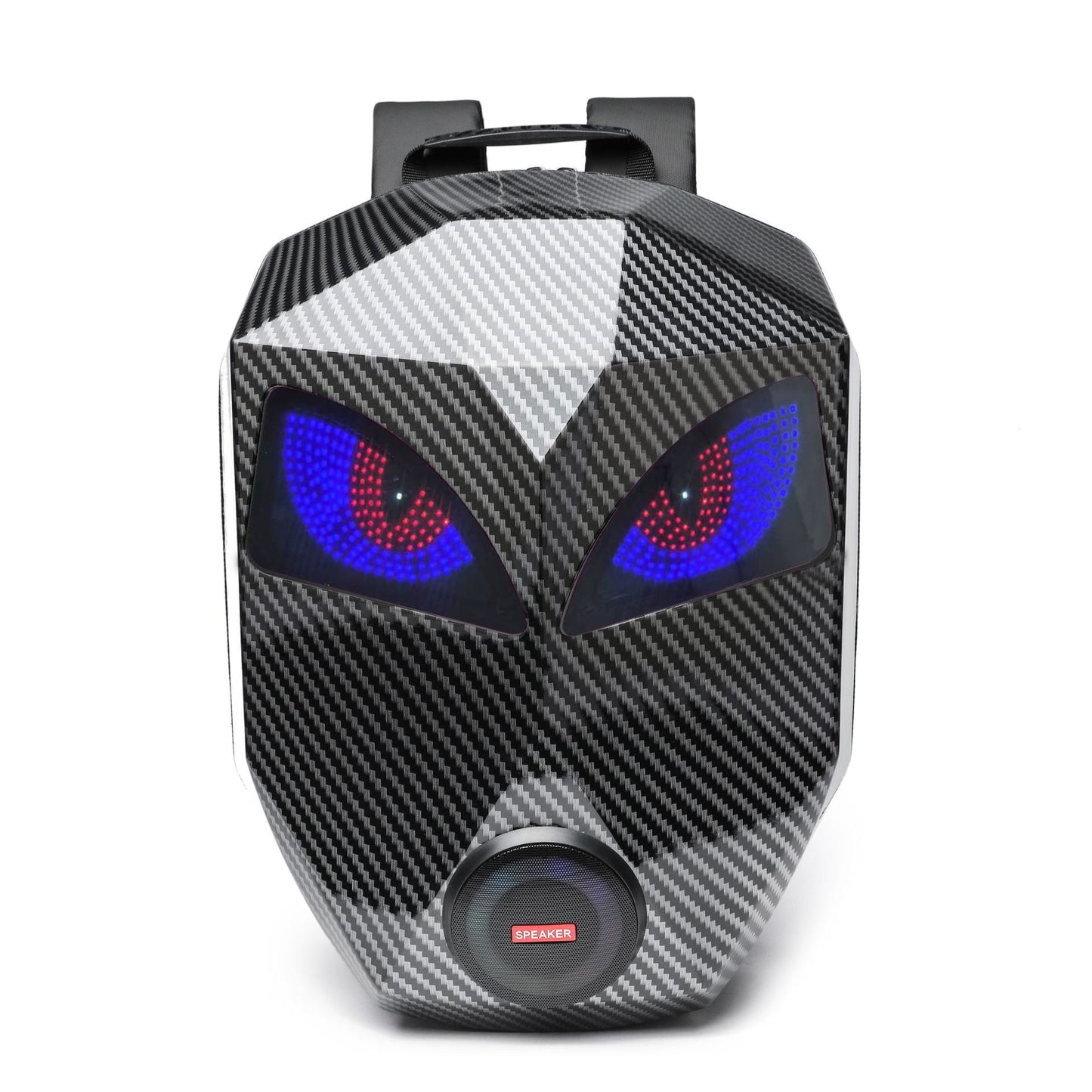Le sac à dos Iron Man Cycling avec haut-parleur LED est conçu pour les passionnés de cyclisme, avec une coque extensible et un tissu polyester