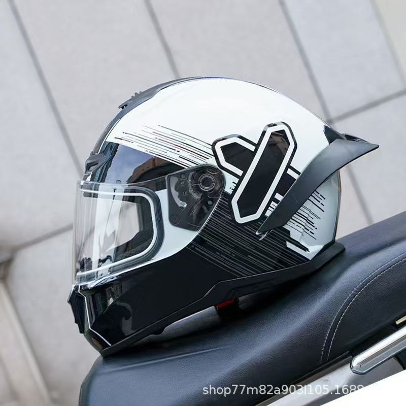 AXOR casques moto casques homme et femme protection solaire été moto jusqu'à la personnalité grand aileron fente arrière sécurité Bluetooth