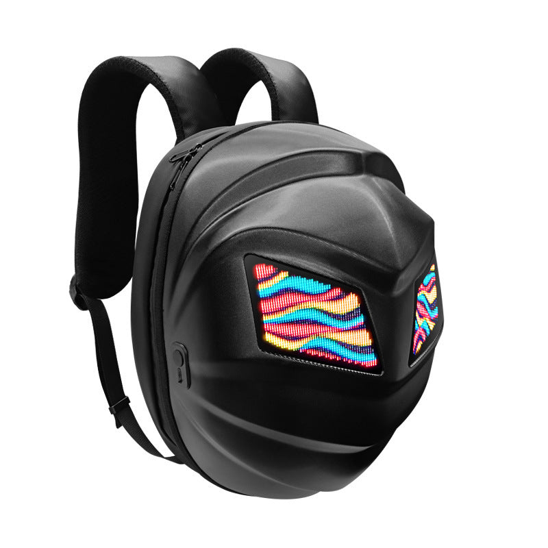 Sac de cyclisme de cycliste noir nouveau de bord croisé Sac de moto LED Sac imperméable pour casque de moto