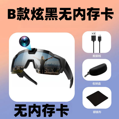 Lunettes de soleil, appareil photo, enregistrement sportif, appareil photo, enregistreur intelligent pour le cyclisme en plein air