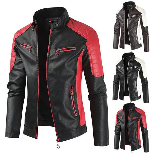 Veste en simili cuir, mince pour rester chaud