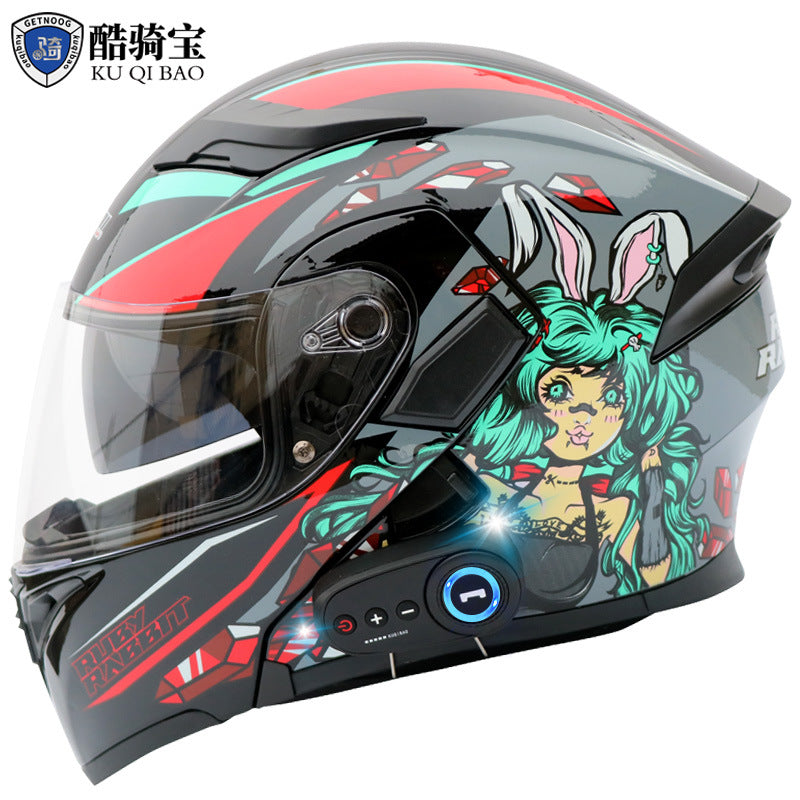 Cool Ride Treasure  Casque Bluetooth Double visière avec FM