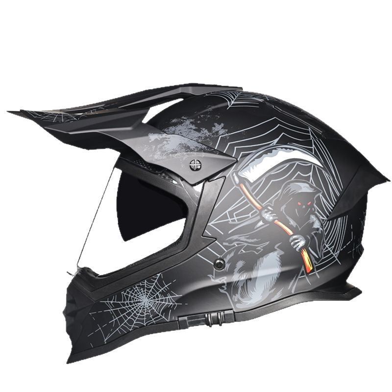 Casque de rallye tout terrain multifonctionnel double lentille