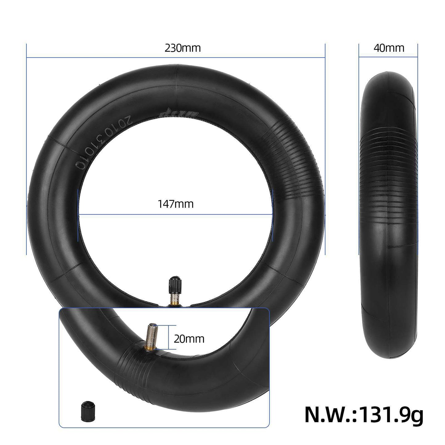 Appareil photo intérieur Ulip 250*64 à bouche droite, compatible avec le scooter Xiaomi 4 Ultra 4Lite, appareil intérieur épaissi et résistant à l’usure