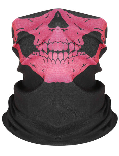Masque de cyclisme foulard col chaud accessoire de Halloween crâne versatile foulard visage foulard magique