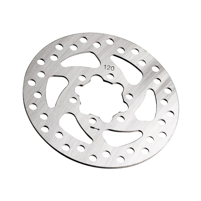 Disque de frein à disque six trous de 120 mm avec vis de fixation, 44mm entre orifices vis