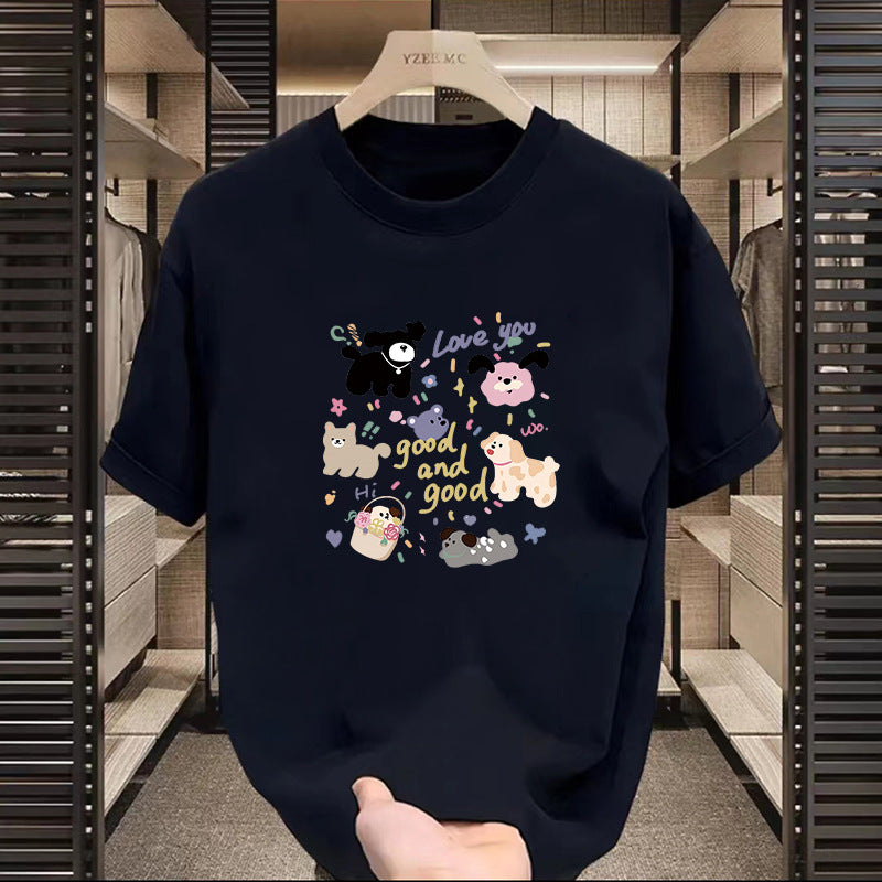 T-shirt américain à manches courtes à motifs