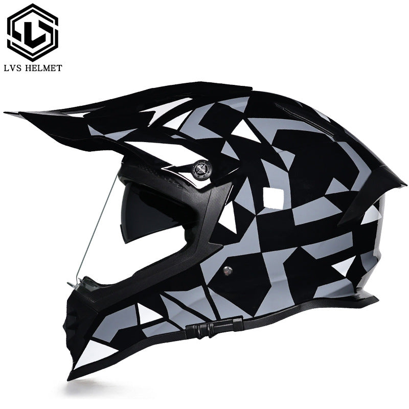 Casque de rallye tout terrain multifonctionnel double lentille