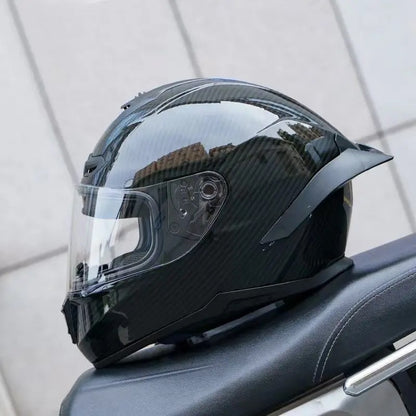 AXOR casques moto casques homme et femme protection solaire été moto jusqu'à la personnalité grand aileron fente arrière sécurité Bluetooth