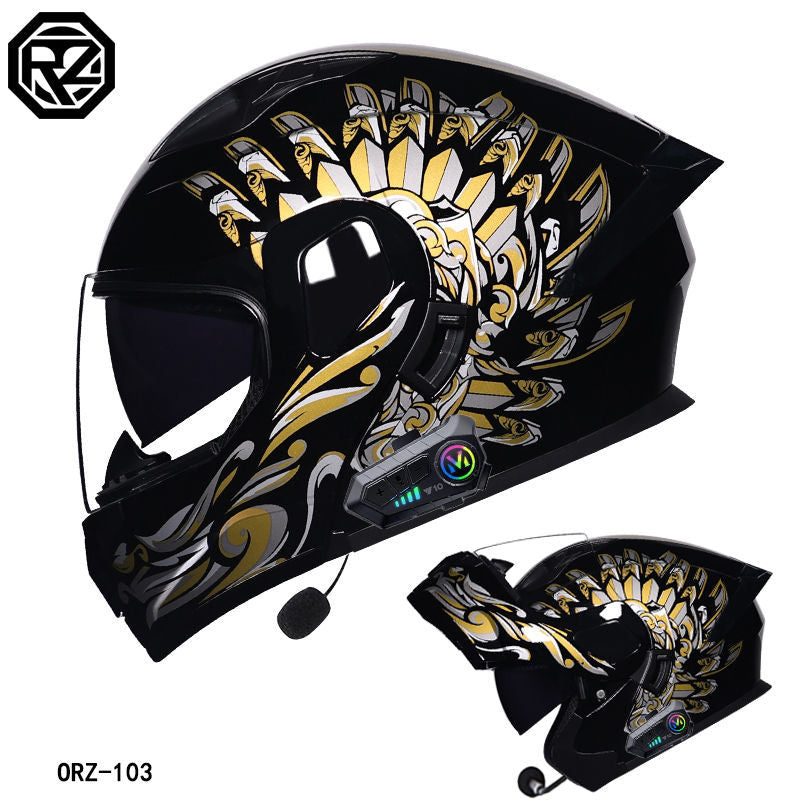 Casque certifié 3C, casque Bluetooth complet pour hommes et femmes, quatre saisons, grand aileron arrière. Contactez notre service achat tplmshop pour choisir la visière.