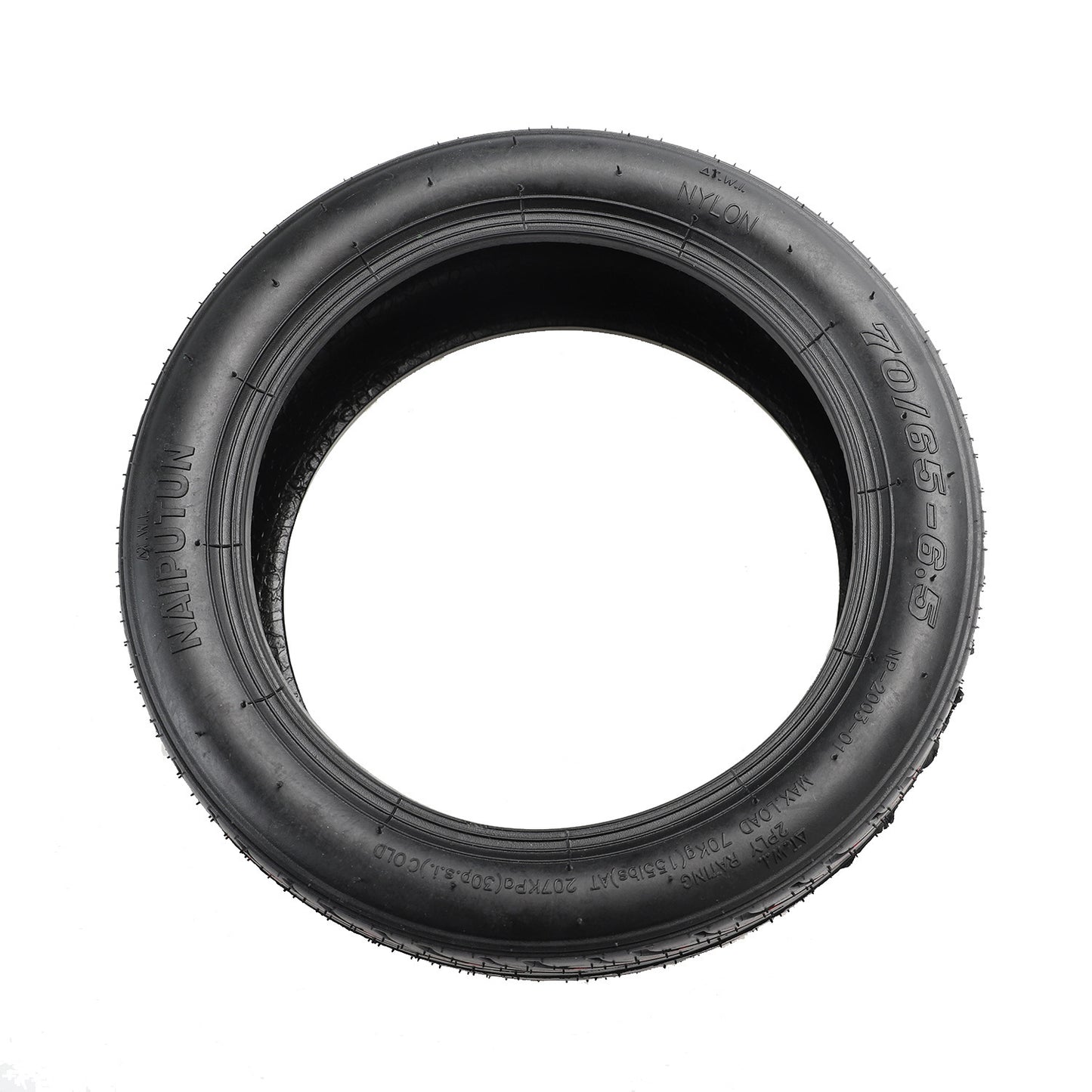 NAIPUTUN70 Scooter électrique 65-6.5 pneumatique sans tube de 10 pouces