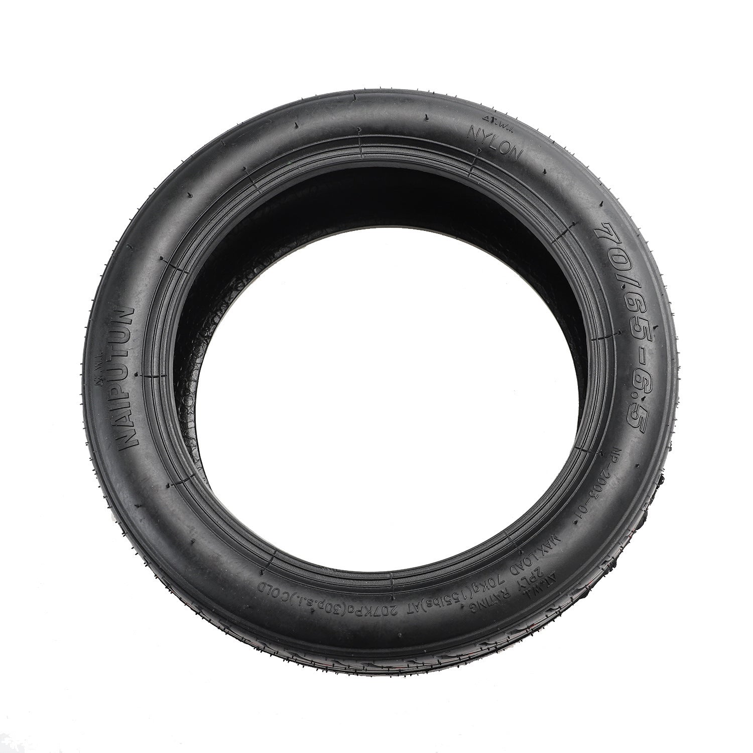 NAIPUTUN70 Scooter électrique 65-6.5 pneumatique sans tube de 10 pouces