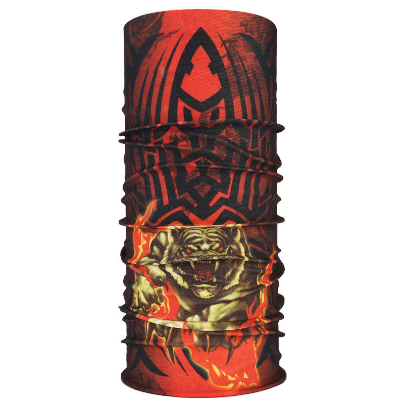 Masque de cyclisme foulard col chaud accessoire de Halloween crâne versatile foulard visage foulard magique