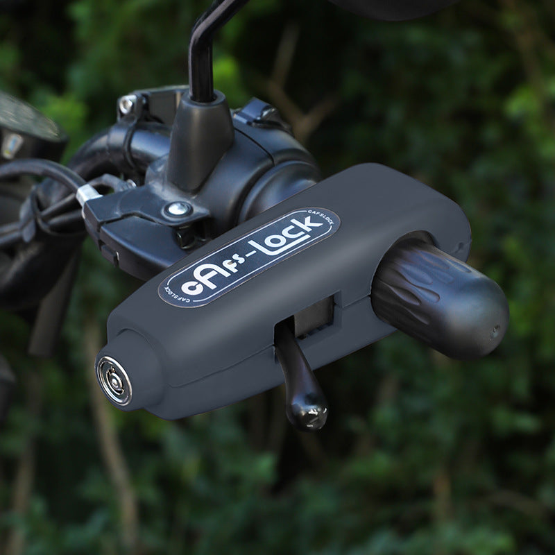 Serrure antivol pour véhicule électrique, serrure moto avec alarme, serrure de guidon, serrure de frein alimentée par batterie, verrou des gaz, serrure pour vélo
