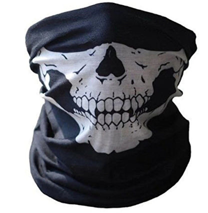 Masque facial de cyclisme en plein air, fantôme de champ, couverture de crâne, protection solaire de vélo en plein air, protection tactique respirante et multifonctionnelle