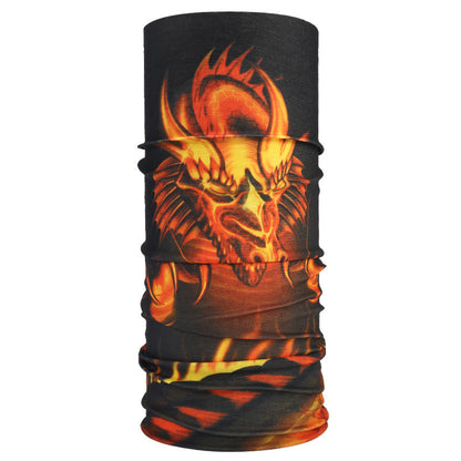 Masque de cyclisme foulard col chaud accessoire de Halloween crâne versatile foulard visage foulard magique