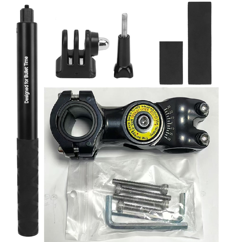Compatible avec GOPRO insta360 DJI Bike, Moto, Bicycle de montagne, Selfie Stick, Support d'équitation fixe