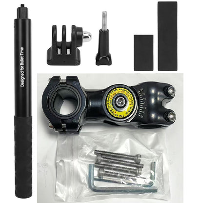 Compatible avec GOPRO insta360 DJI Bike, Moto, Bicycle de montagne, Selfie Stick, Support d'équitation fixe