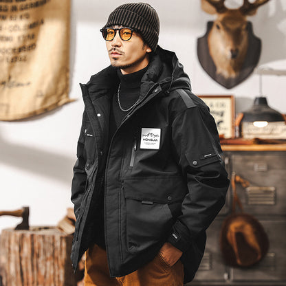 Veste en plumon de graphène vintage américain pour homme hiver en plein air style fonctionnel veste automne et hiver pour homme