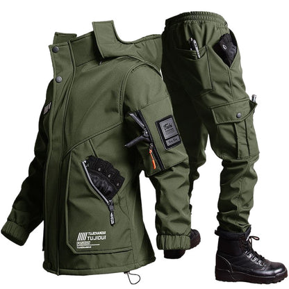 R9T veste tactique pour les sports en plein air revêtement polaire veste de cyclisme à l'épreuve du vent imperméable