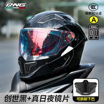 Casque de moto  complet Demi