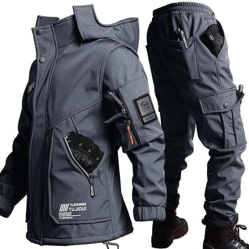 R9T veste tactique pour les sports en plein air revêtement polaire veste de cyclisme à l'épreuve du vent imperméable