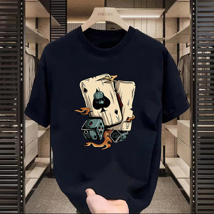 T-shirt américain à manches courtes à motifs