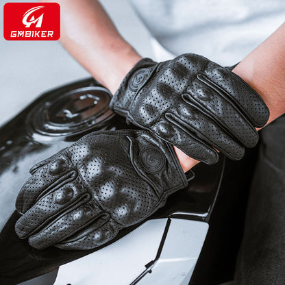 GM Bikers, gants en vrai mouton, quatre saisons, coupe-vent, protection respirante contre les chutes