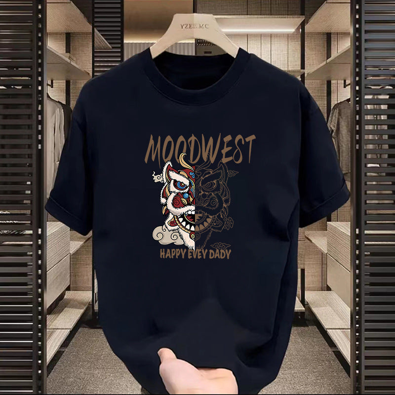 T-shirt américain à manches courtes à motifs