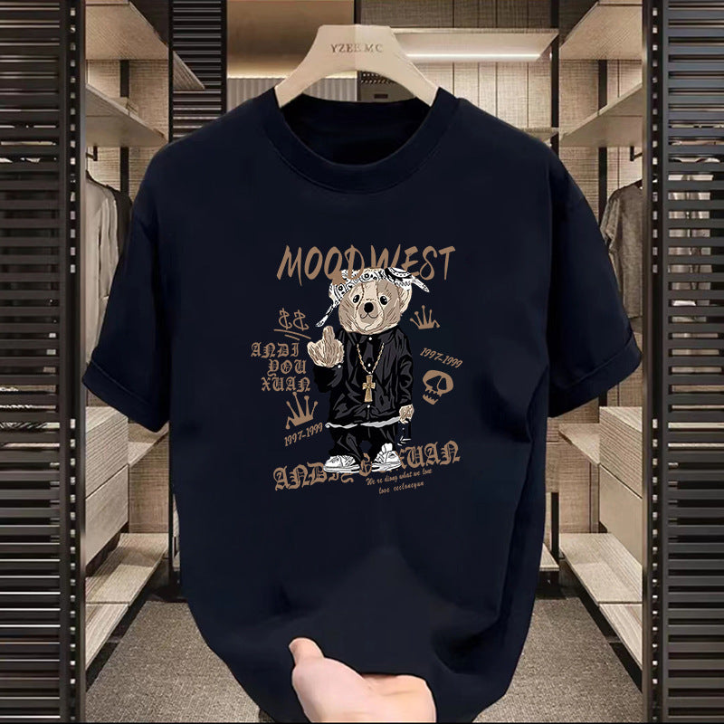 T-shirt américain à manches courtes à motifs