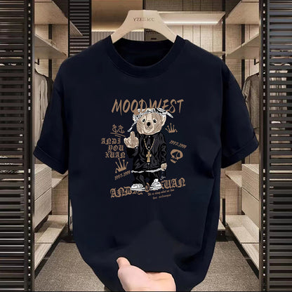 T-shirt américain à manches courtes à motifs