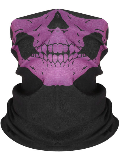 Masque de cyclisme foulard col chaud accessoire de Halloween crâne versatile foulard visage foulard magique