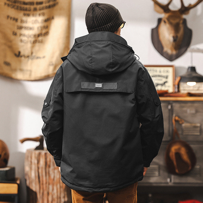 Veste en plumon de graphène vintage américain pour homme hiver en plein air style fonctionnel veste automne et hiver pour homme